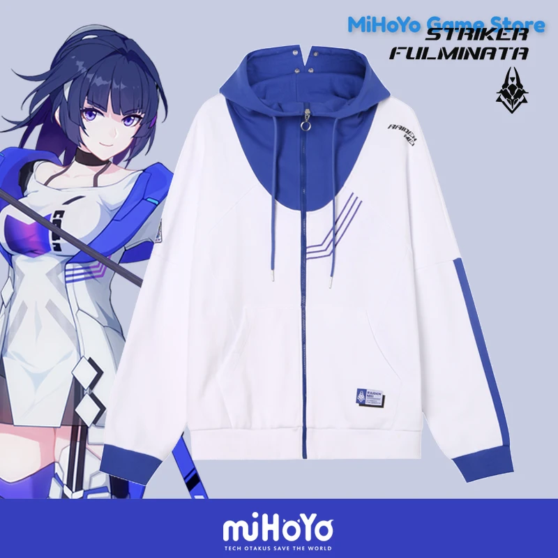 

Raiden Coat MiHoYo Official Honkai Impact 3 Raiden Mei Hoodies Striker Fulminata Theme Original Doujin Coat Unisex Top Gifts