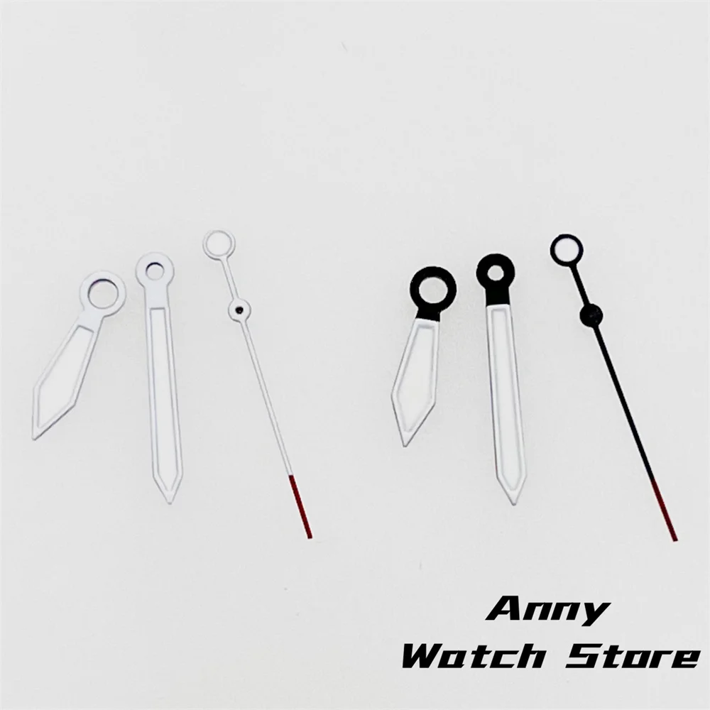 NH35 Watch Hands Black White Pointers With Super Green Luminous Needles Fit NH35 NH36 NH37 NH38  Movement Modified Repair Tools