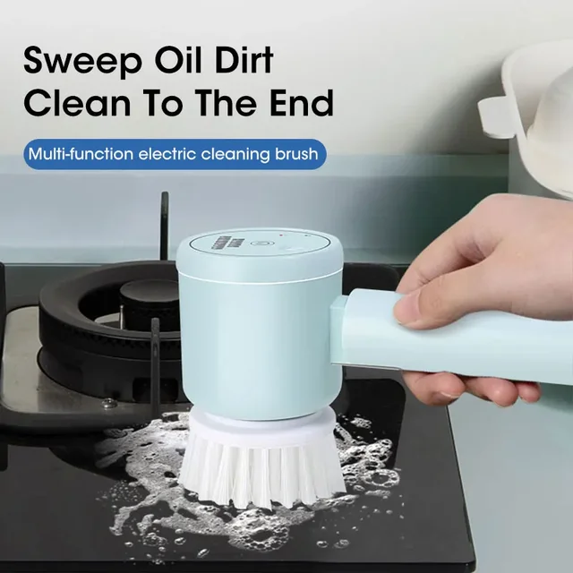 2025 Cordless Electric Spin Scrubber with 5 Brushes,IPX7 Waterproof Rechargeable Bathroom Cleaner for Tile/Shower/Grout Cleaning 5 2025 Cordless Electric Spin Scrubber with 5 Brushes,IPX7 Waterproof Rechargeable Bathroom Cleaner for Tile/Shower/Grout Cleaning 5