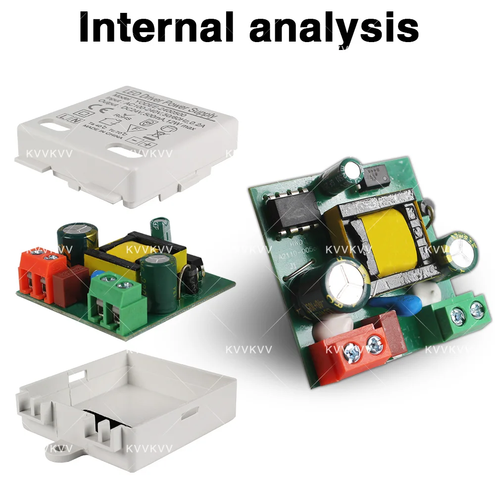 DC12V 24 فولت امدادات الطاقة الجهد المستمر التبديل 3 واط 6 واط 10 واط 12 واط الإضاءة LED محول 250 500mA 600 830mA 1.0mA محول الطاقة