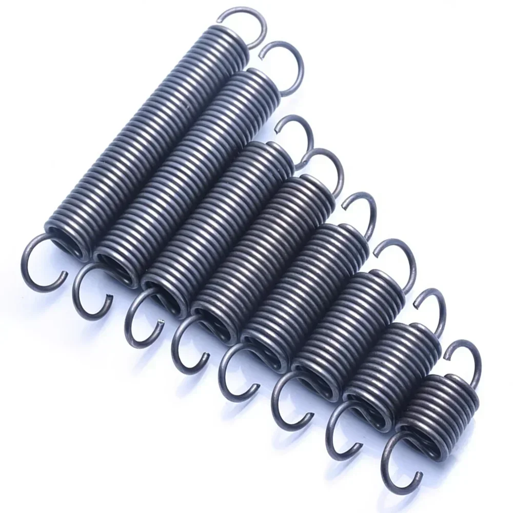 65Mn Open Hook Tension Spring Diameter 4.0mm with O hook extension spring Outer Diameter 20mm Extension Spring length100mm