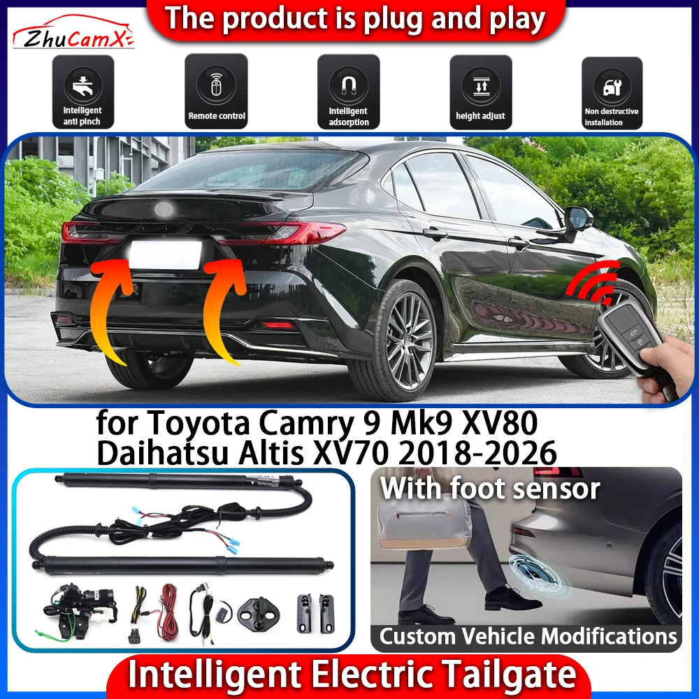 Smart Powered Tailgate System for Toyota Camry 9 Mk9 XV80 Daihatsu Altis XV70 2018-2026 Automatic Intelligent Trunk Lift Kit