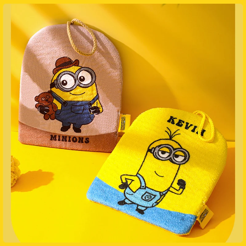 Kawaii Minions Hand Towel Cartoon Anime Family Bathroom Kitchen Water Coral Velvet Absorption Towel Cute Minion Toys Girl Kid