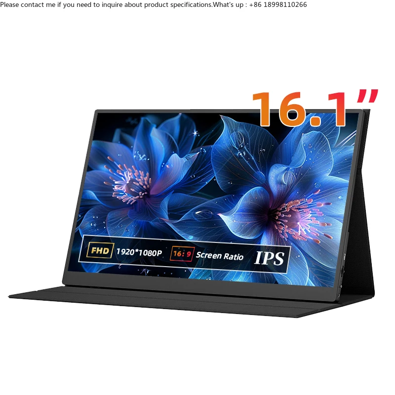 2025 New Qhd Lcd Monitor Usb Single Type-C Cables Ultrawide Ips 16.1 Laptop Screen Extender Ultra-Thin Portable Monitor