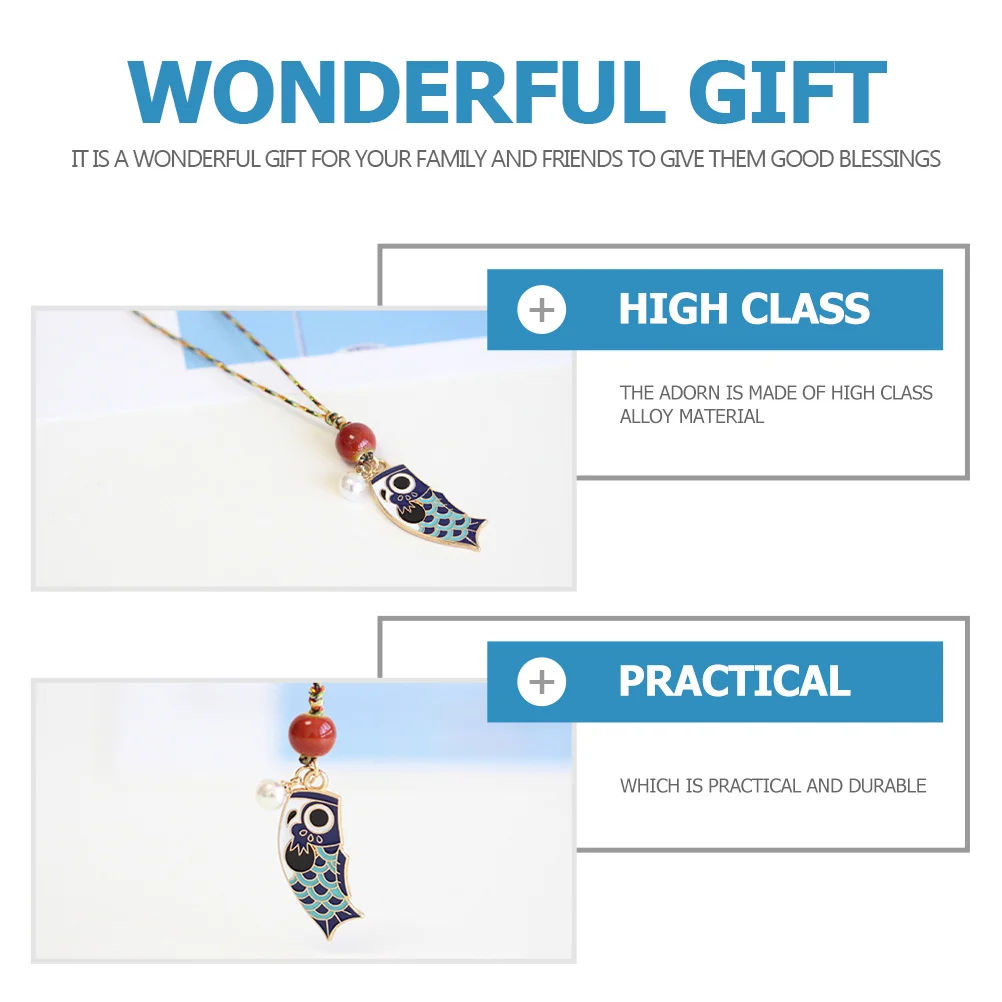 

10Pcs Carp Fish Pendant Lightweight Hanging Ornaments DIY Jewelry Charms Necklace Keychain Craft Supplies Carp Fish Pendant