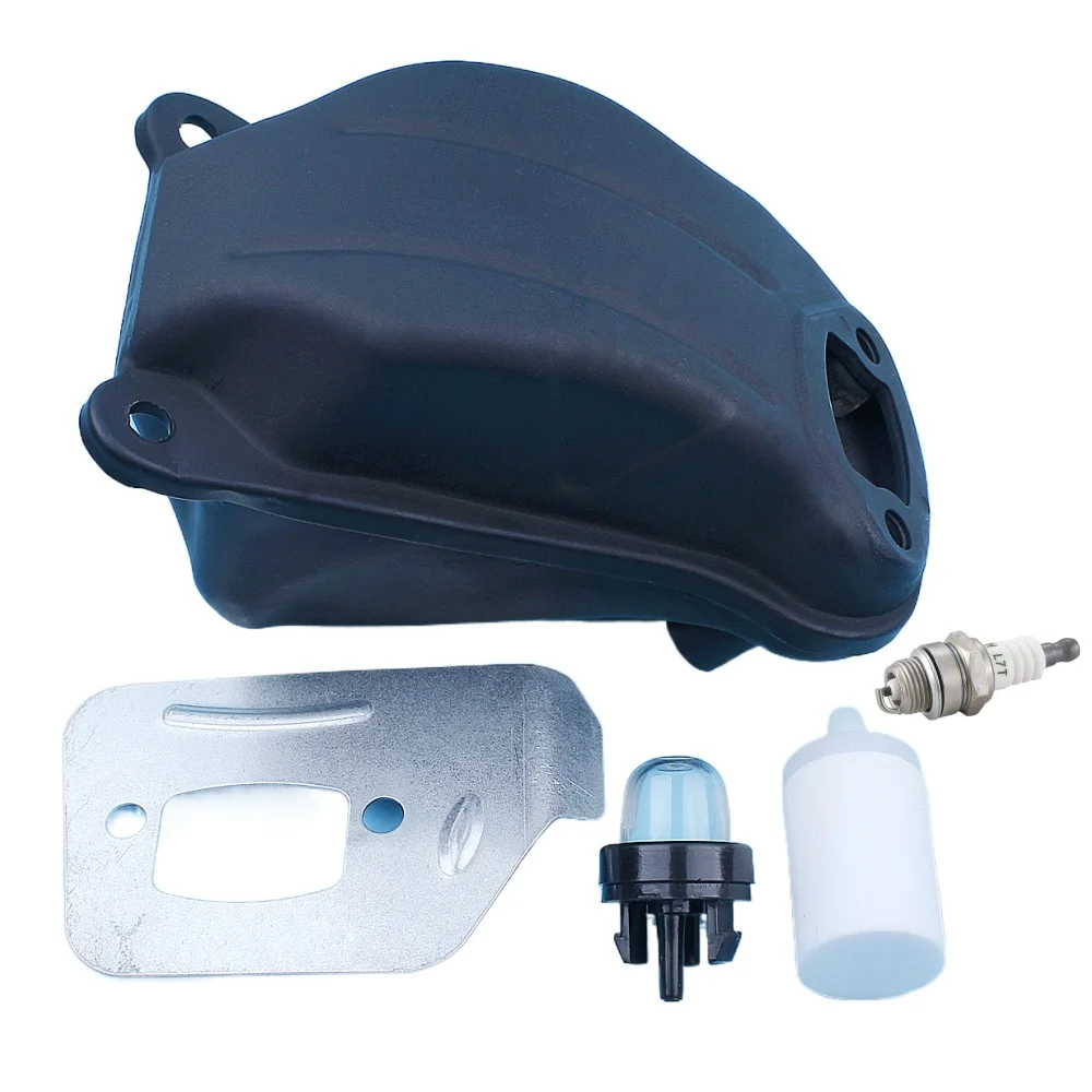 Muffler Deflector Plate Kit For Husqvarna 545 550XP Chainsaw Primer Bulb Fuel Filter Replacement Parts 523052602