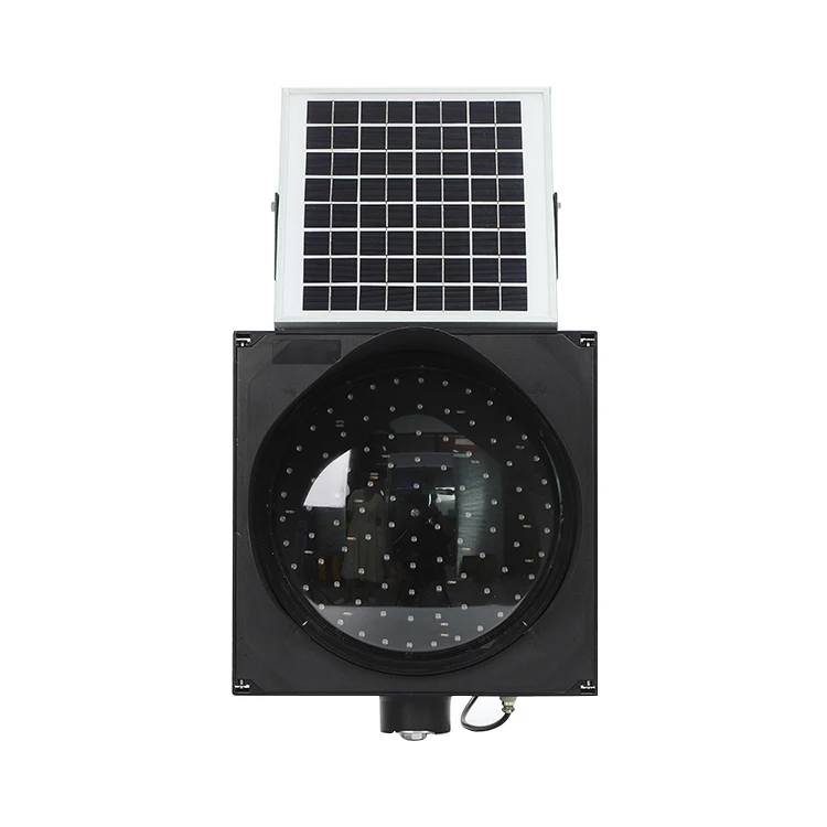 CadSolar 300mm Solar Strobe Warning Light 96 LEDs Red Blue IP55 For Road Construction Safety