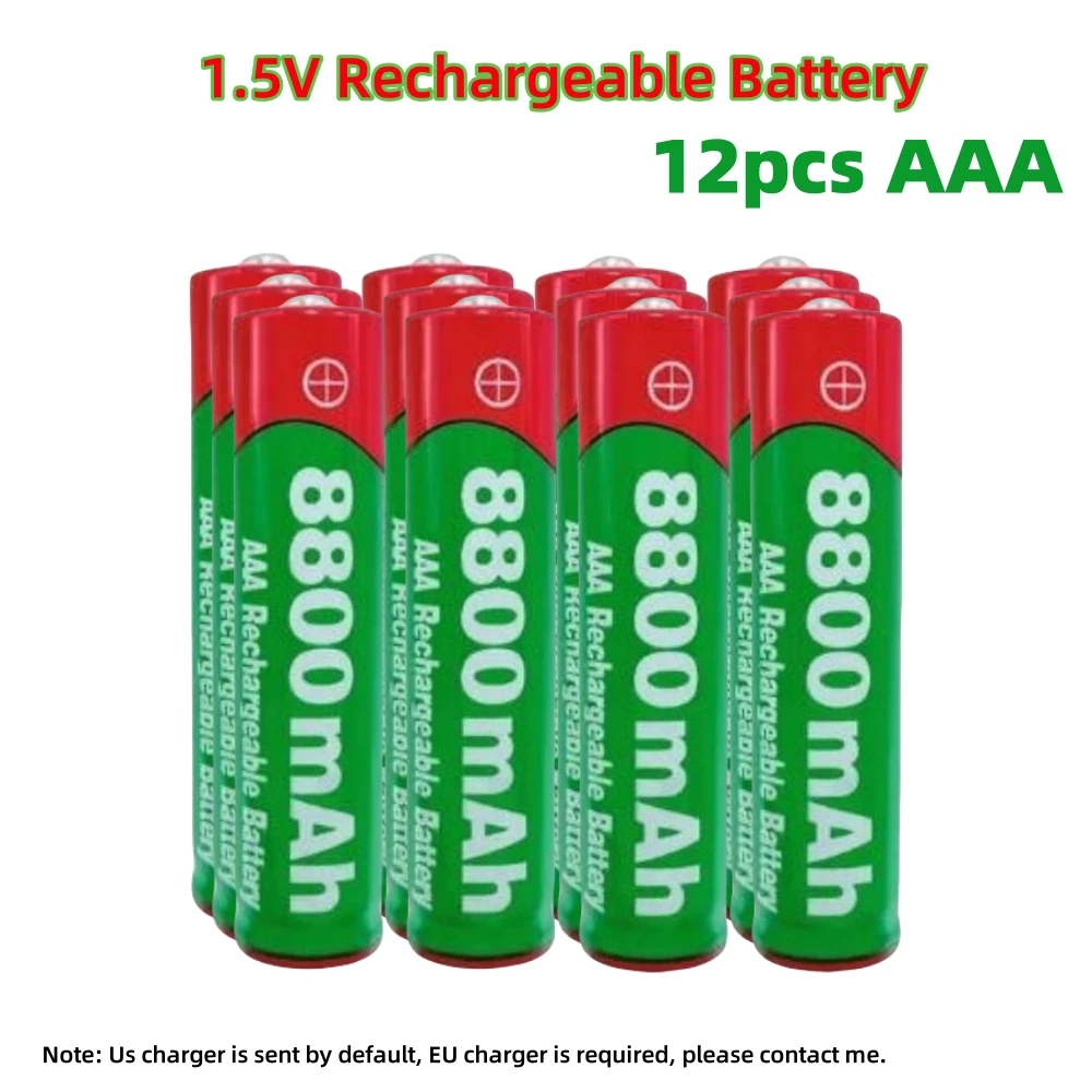 NEW 8800mAh/9800mAh Rechargeable Battery AA/AAA  Alkalinity Battery 1.5V AA/AAA Battery for Clocks Mice Computers Toys So on