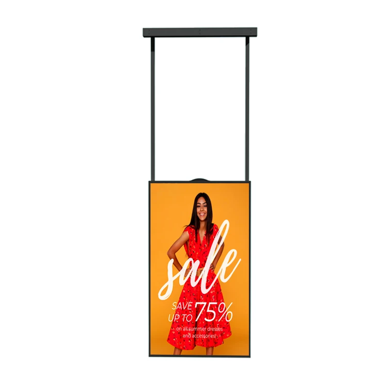 High-brightness indoor digital signage advertising screen 55-inch   -thin hanging LCD window display