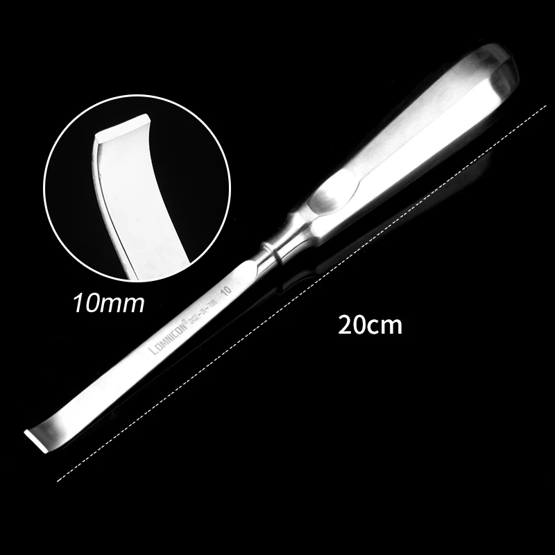 Nasal bone chisel left and right protective arc-shaped shovel type straight nasal bone knife nasal surgical instrument