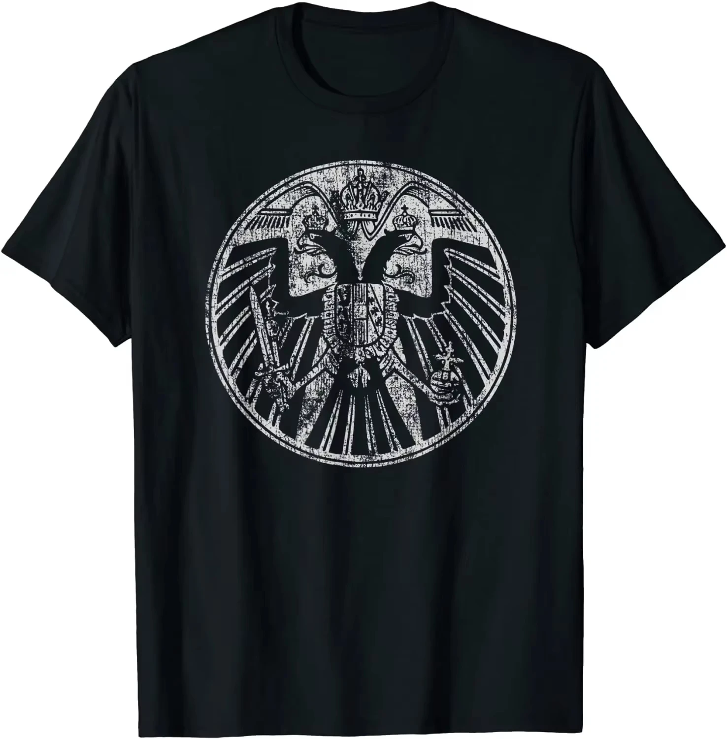 2026 New Prussian Emblem Germany Holy Roman Empire Eagle T-Shirt Cotton O-Neck Summer Short Sleeve Casua