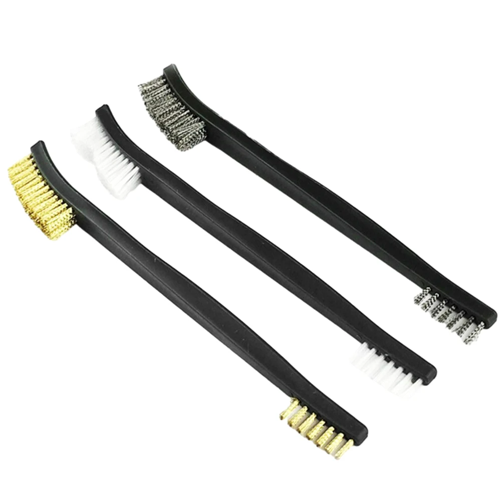 Multi-function Car Detailing Cleaning Tool Accessories Wire Brushes and 4 Nylon Picks Pick and Brush Set 3 Double-headed Brushes