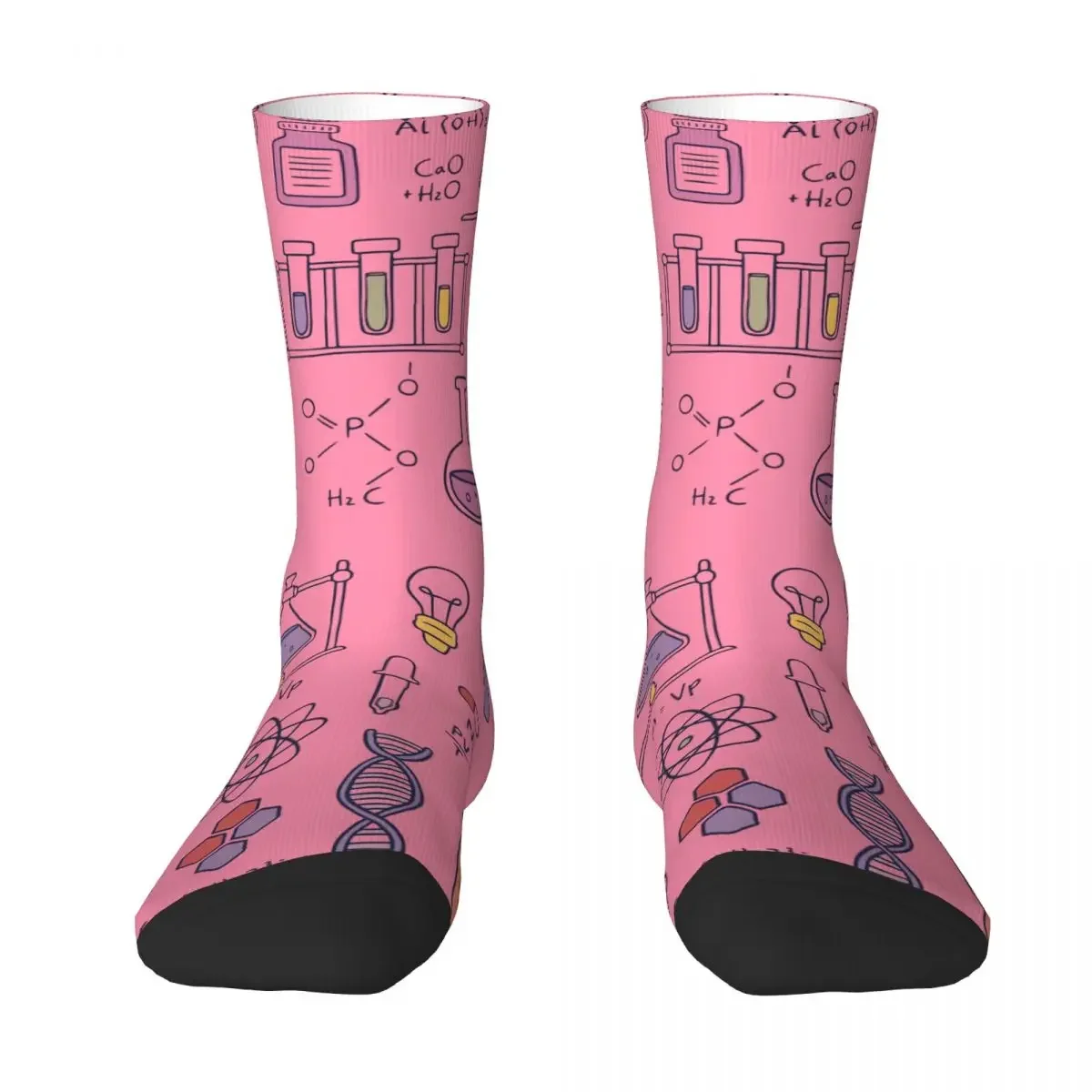 

Amazing Chemistry Socks Harajuku Sweat Absorbing Stockings All Season Long Socks Accessories for Man's Woman's Birthday Present