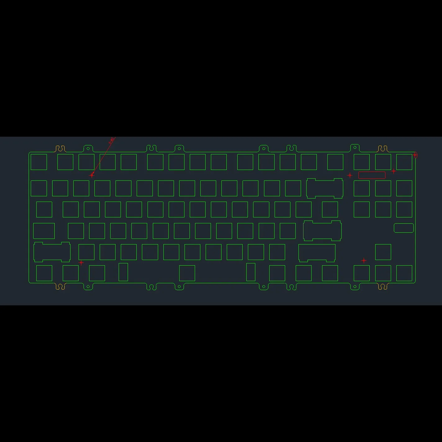 

Механическая позиционирующая пластина Meletrix Zoom TKL Dyna, оригинальная позиционирующая пластина POM/FR4/PC для аксессуаров для клавиатуры