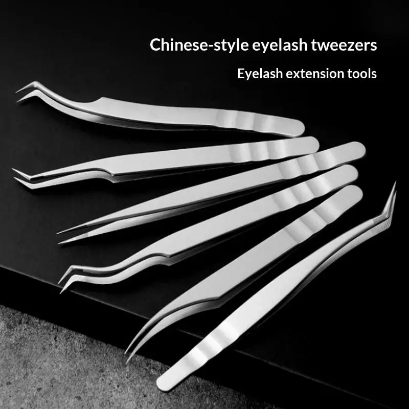 Nouvelles pinces à cils pour extensions, outils de maquillage professionnels de haute précision pour greffe de cils et effet floral