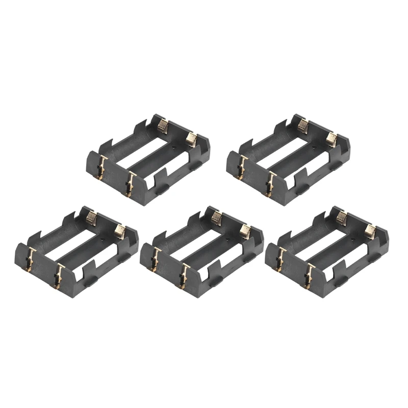 5Pcs/Lot 2 X 26650 Battery Holder SMD With Bronze Pins 26650 Battery Storage Box TBH-26650-2C-SMT