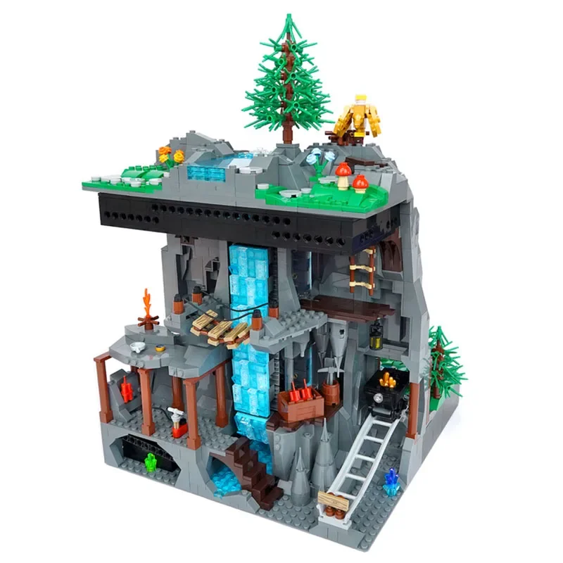 Moc building block building model functional waterfall technology modular building block holiday gift children's toy DIY set