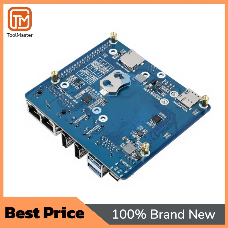 【Hot Sale】OEM ODM Accepted Dual Gigabit Ethernet 5G/4G Base Board Designed For Raspberry Pi Compute Module 4 CM4-DUAL-ETH-4G5G-B