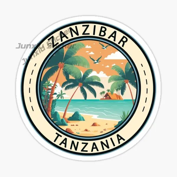

TANZANIA ZANZIBAR Flag Vinyl Car Stickers Car Decoration Accessories Self-adhesive Decals