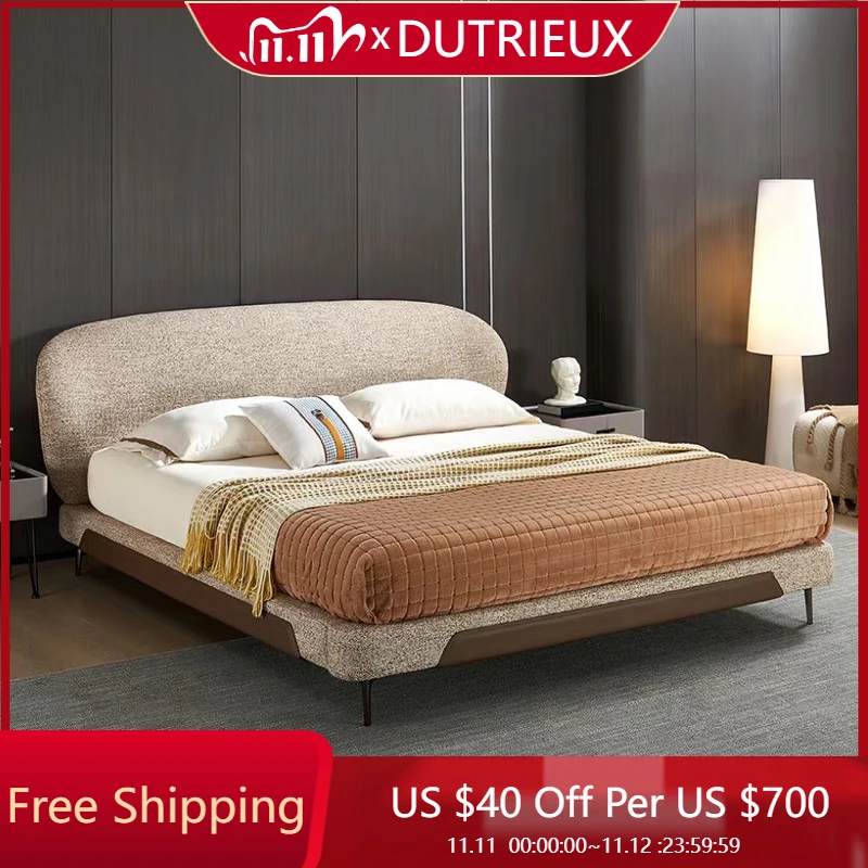 

Современная европейская кровать, двуспальная кровать в американском стиле, модная свадебная кровать, квартира, эстетика, качество Cama De Casal, мебель для дома