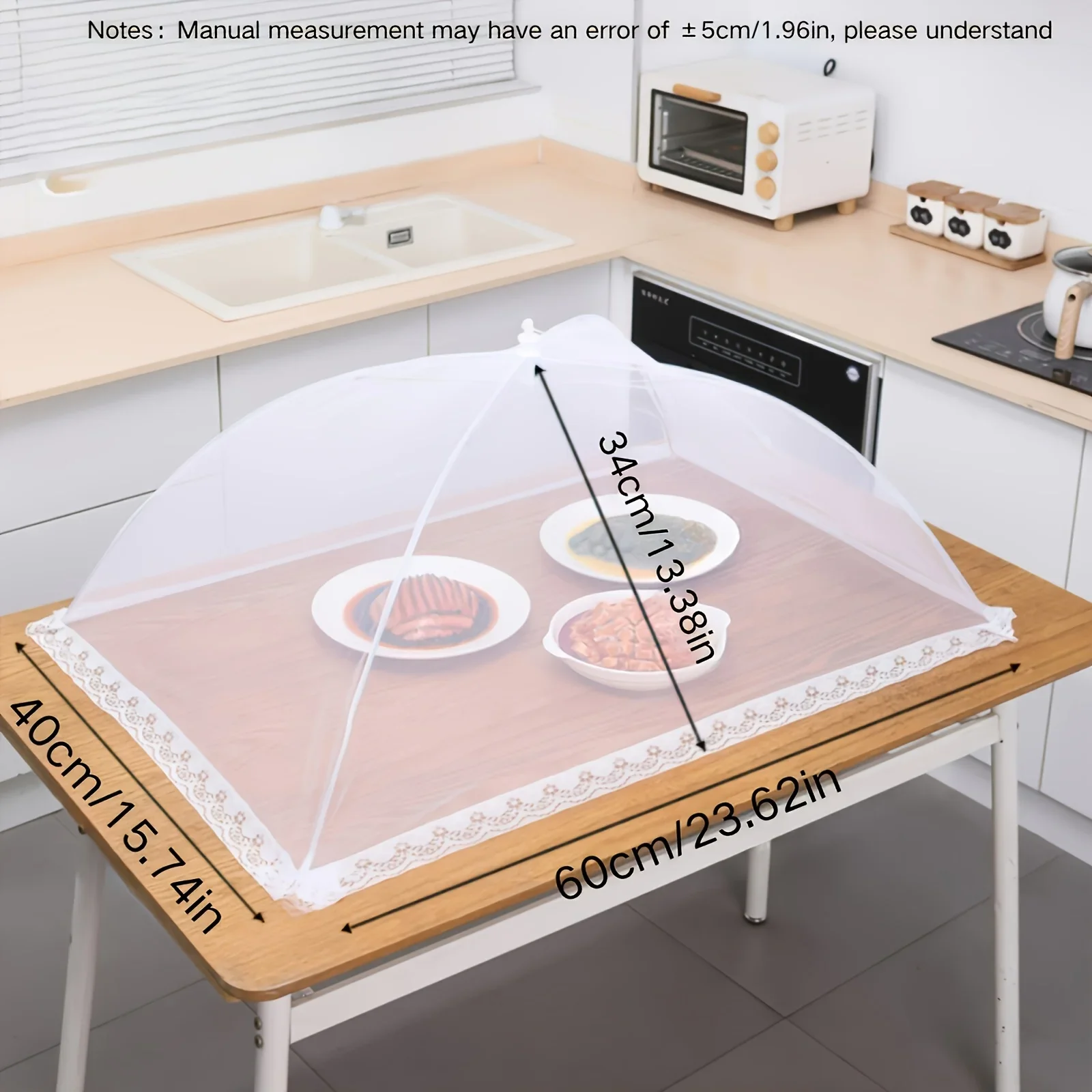 

Food Cover Mesh Folding Washable Flies Tables Cover Insect Proof Protective Dish Covers Kitchen Accessaries Stove cover