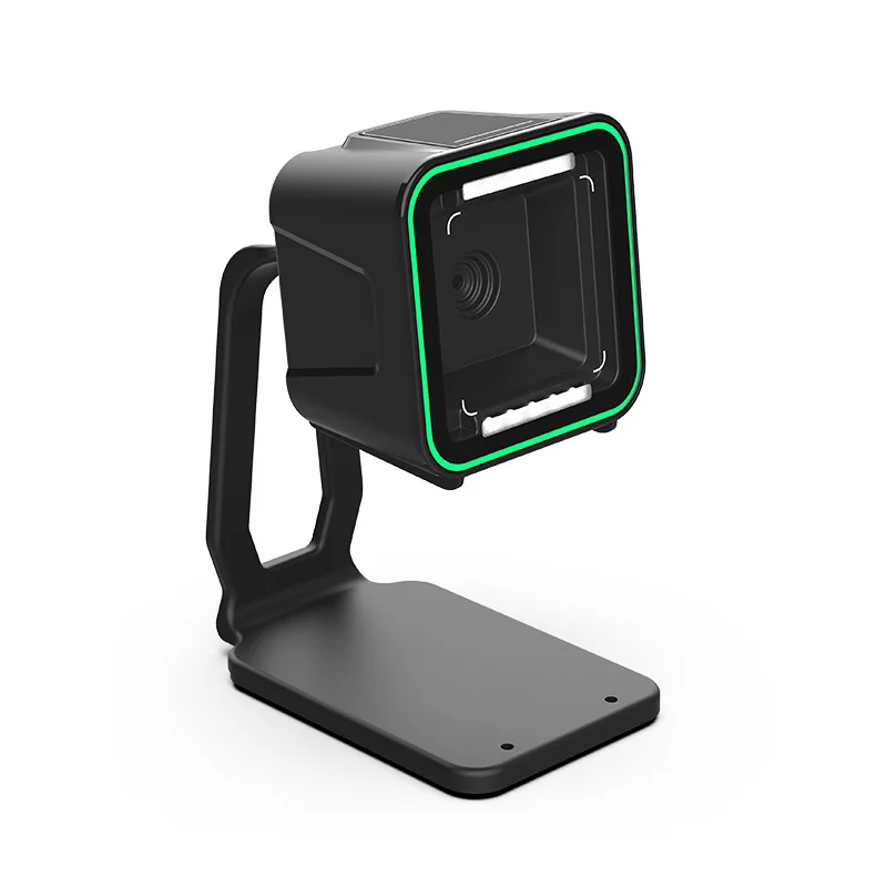 Desktop Omnidirectional Barcode Scanner 1D 2D QR Code Reader Flatbed Automatic Supermarket Barcode Scanner