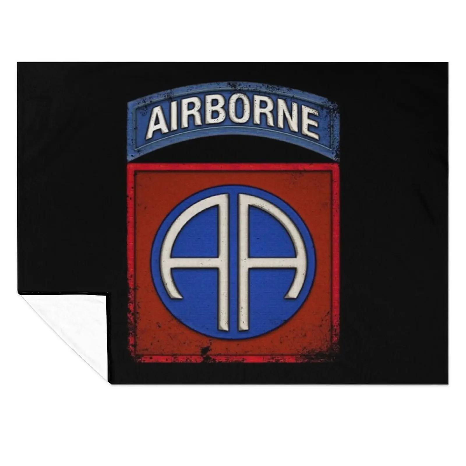 

82nd Airborne Div Parachutist Wings and Patch - Distressed Throw Blanket Picnic heavy to sleep Soft Plaid manga Blankets
