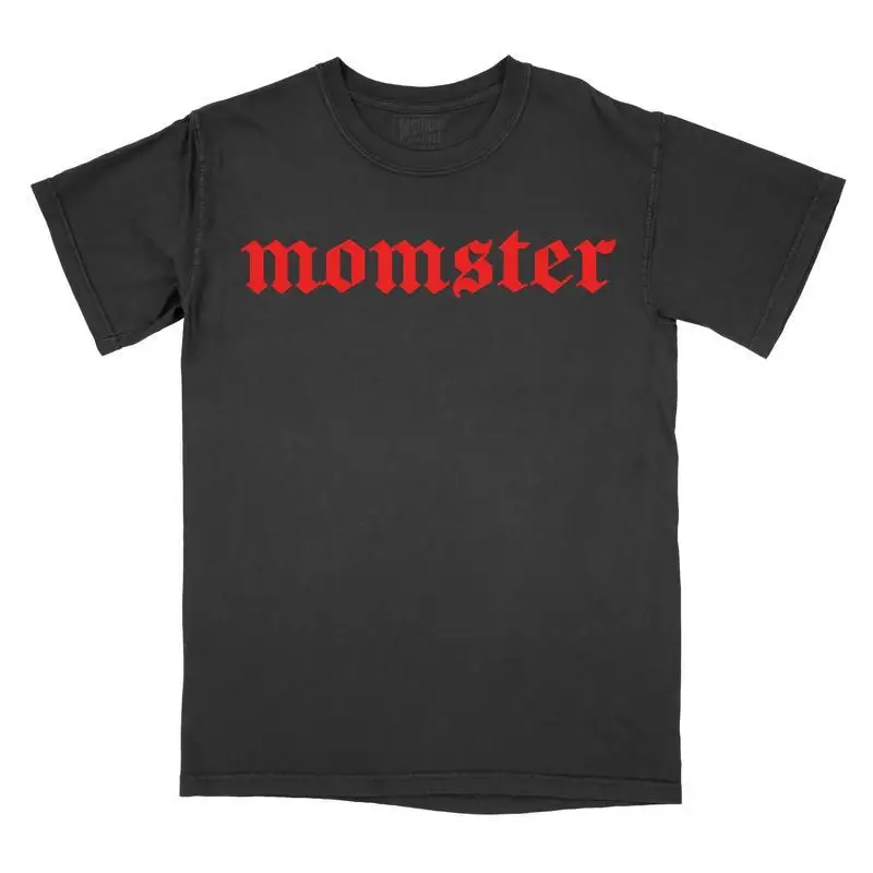 

Funny Momster T-shirt Women's Mom Life Graphic Tee Gothic Font Tops Mother's Day Gifts Sarcastic Mama T-shirt
