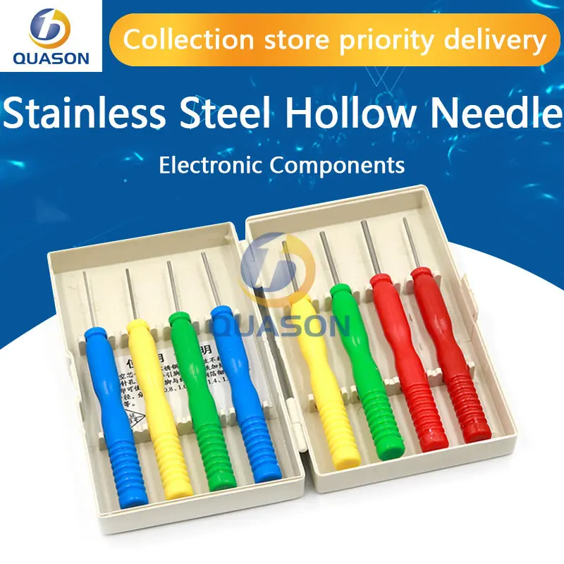 8PCS/Lots Hollow needles desoldering tool electronic components Stainless steel kits