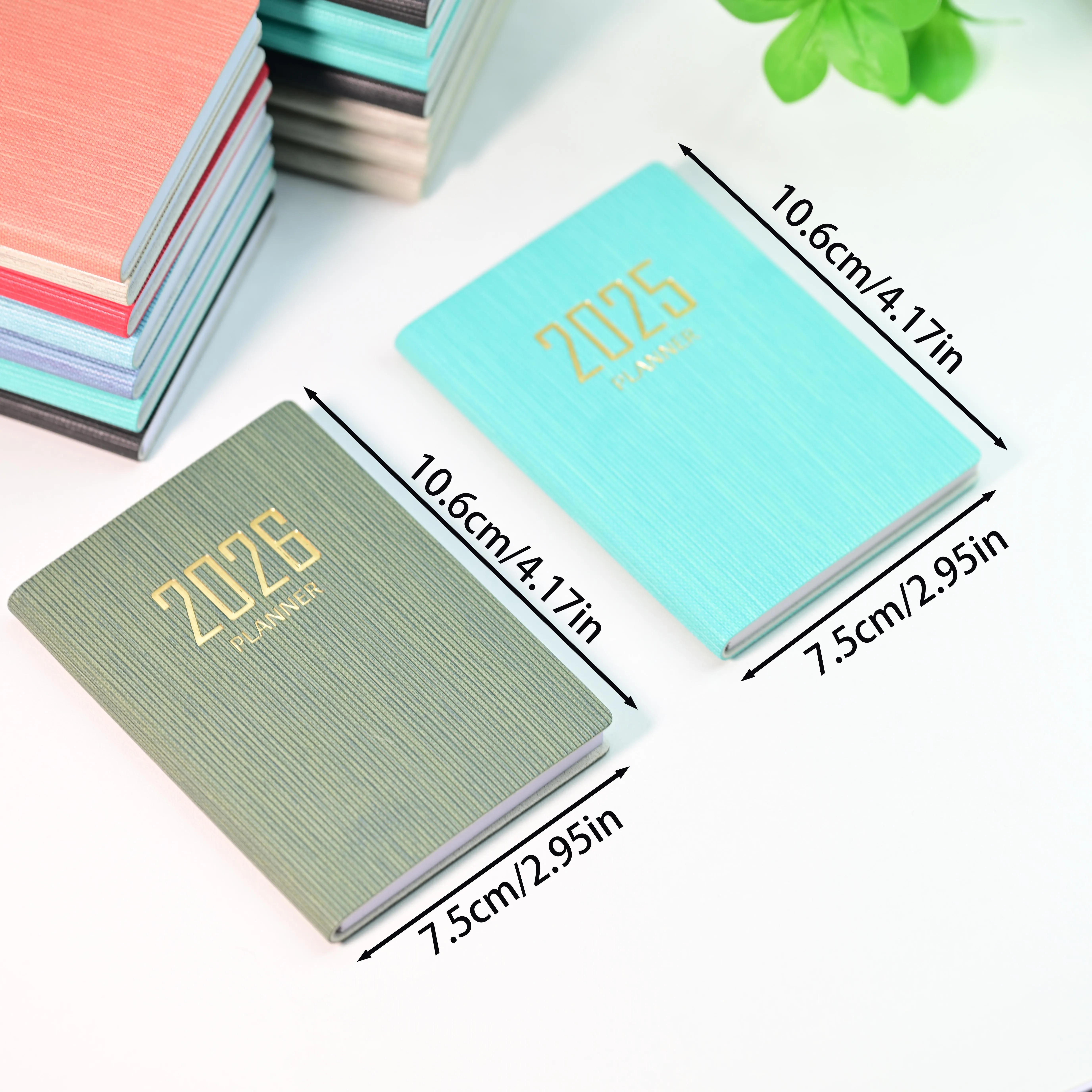 2026年 a7 英語スケジュール帳 2026年 厚手デイリープランノート 365日タイムカレンダーブック