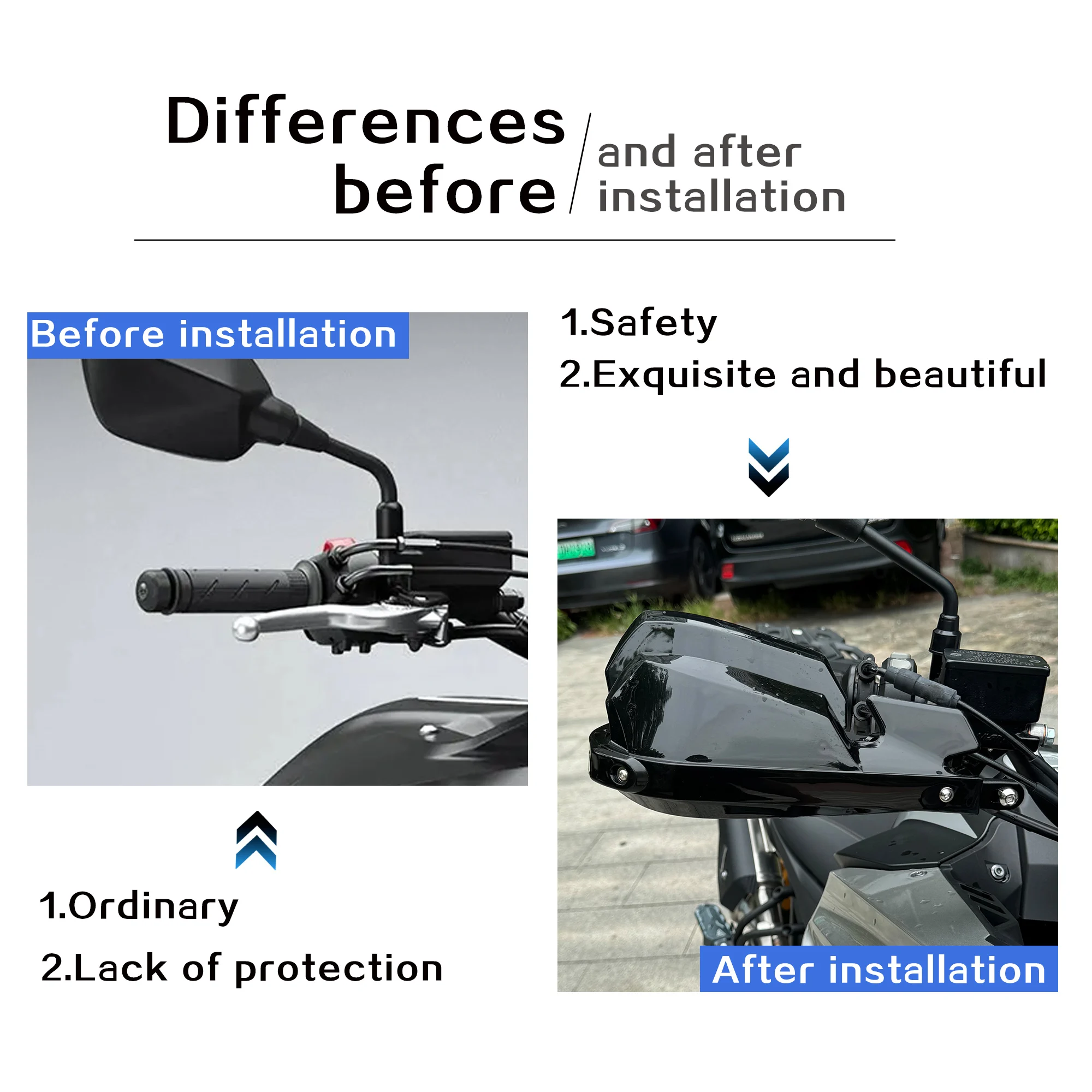 Motorcycle CF450MT new aluminum alloy Handguard Shield Hand Guard Protector Windshield For CFMOTO 450MT 2024