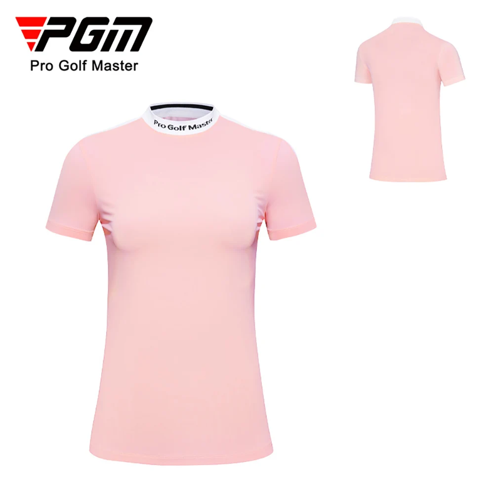 PGM Golf Women\'s T-Shirts Sports Leisure Summer Short Sleeve Lady Clothing Elasticity Quick Dry Breathable YF558 S-XL