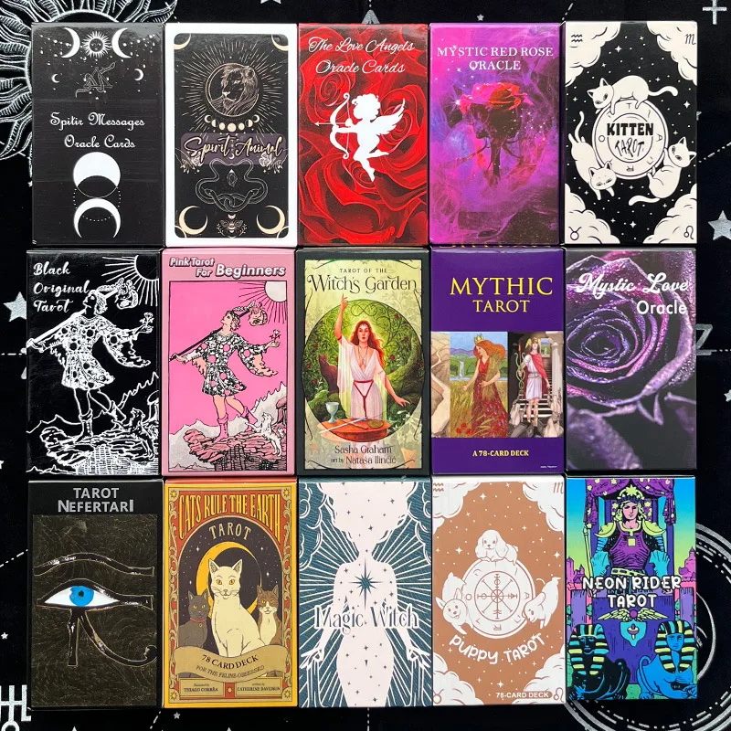 Cartas del Tarot, Mazo de Oráculos Rider Waite con Guía para Adivinación, Entrenamiento, Principiantes y Juegos de Fiesta