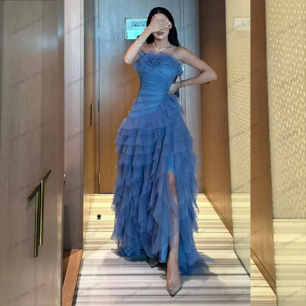 

Graceful Evening Dresses Tulle Tiered Prom Dress Glamorous Glamorous Prom Dress فساتين سهرة Elegant Vestidos De Gala Customized