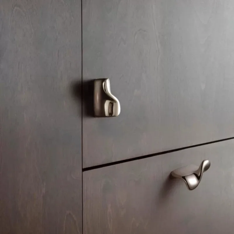 Creative Design for Home Use Decorative Cabinet Knobs and Pulls for Kitchen Minimalist Solid Brass Kitchen Cabinet Door Handles