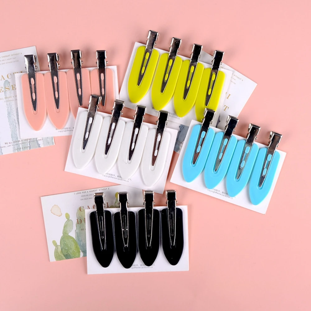 4pcs Women Hair Clips Side Bangs Fix Fringe Barrette Styling Makeup Tool Ladies Girls Headwear Hairpin Hair Accessories