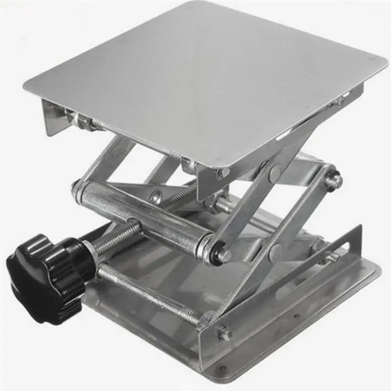 Imagem -03 - Scissor Lift Stand Mini Deck Scissor Científico Plataforma Jack Suporte de Reparo de Precisão Prata Aço Inoxidável