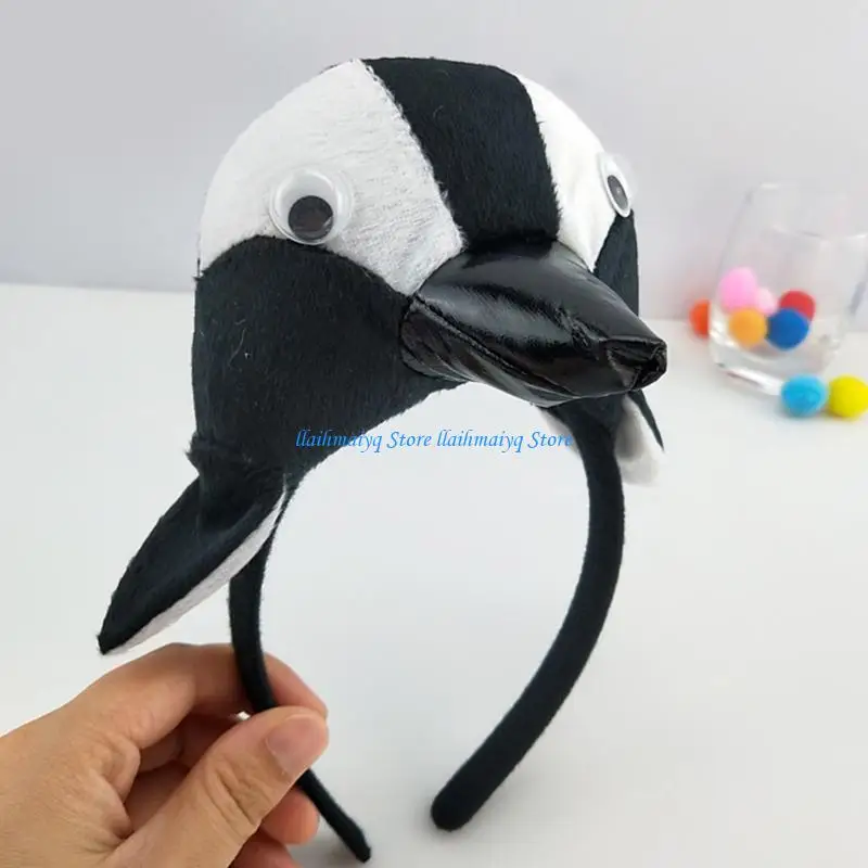 

573B Cartoon Stuffed Animal Hairband Women Makeup Washing Face Makeup SPA Headbands