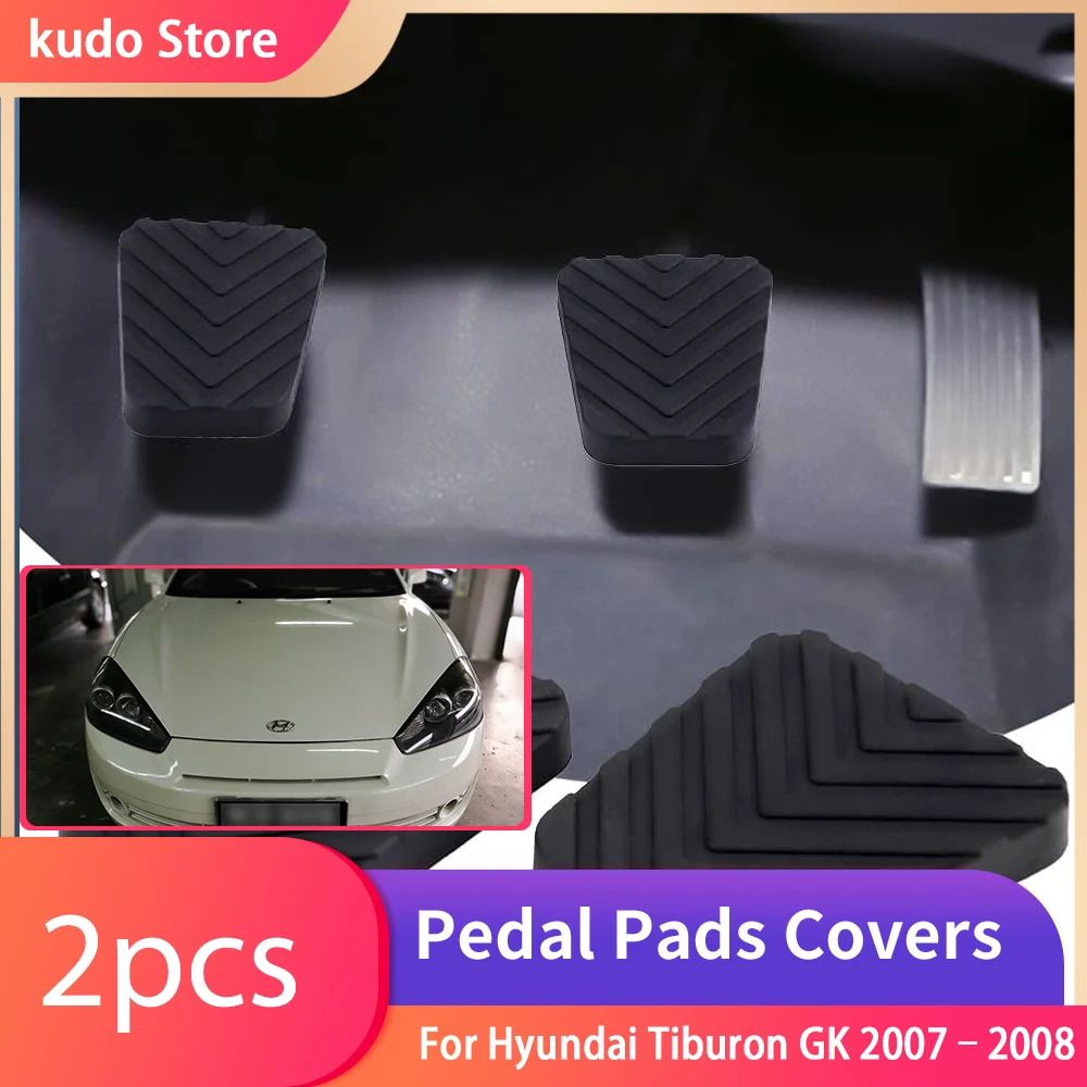 

For Hyundai Tiburon GK 2007–2008 Stainless Steel Non-slip Pedals No Drilling Brake Rest Accelerator Tray Part Accessories.