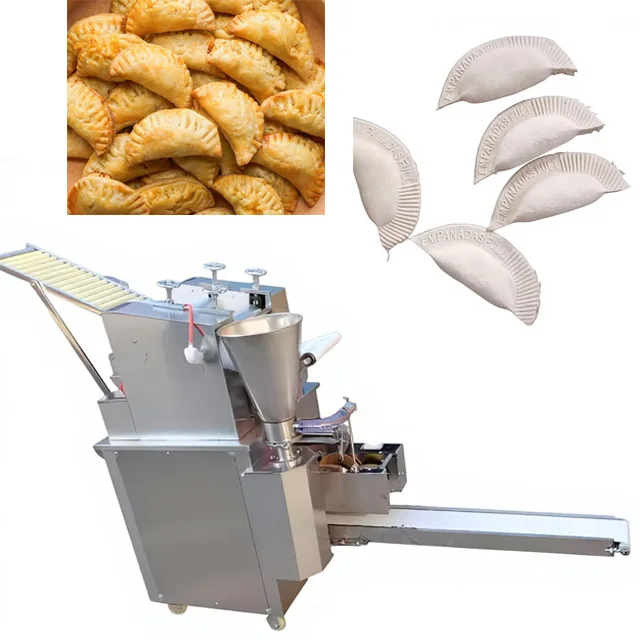 -kk 110V Automatic Samosa Dumpling Empanada Making Machine Motorized Food Grade Stainless Steel High Capacity 5000-8000 Pcs/h