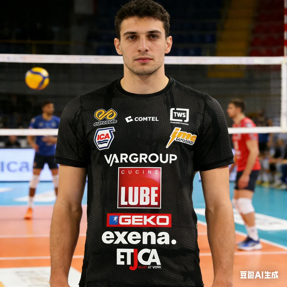Civitanova Volleyball Trikot 2026 Herren Schnelltrocknend Atmungsaktiv Kurzarm Kinder Sport T-Shirt Italien Volleyball Trainingsshirt