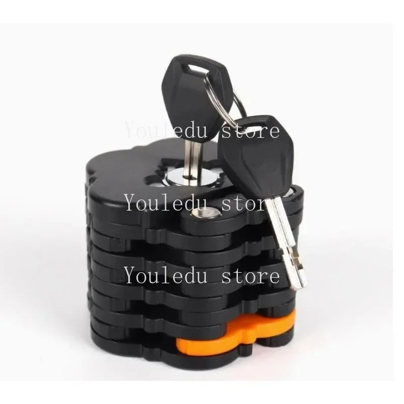Suitable for anti-theft pagoda lock, portable mountain balance bike folding Rubik's Cube chain lock