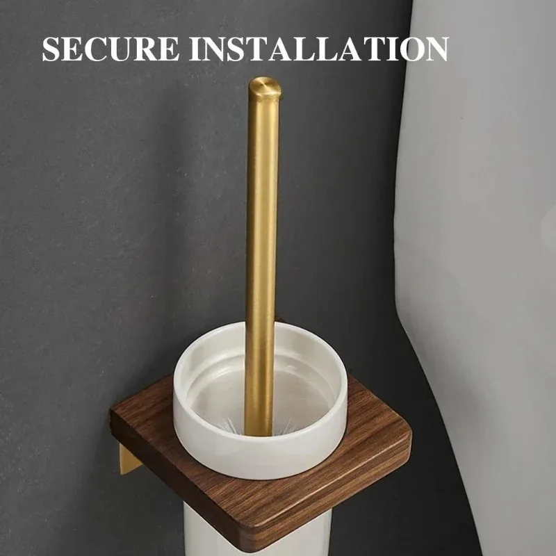 

Nordic Style Toilet Brush Holder Flexible Soft Bristles Toilet Brush Set Floor Type No-drill Installation Bathroom Accessories