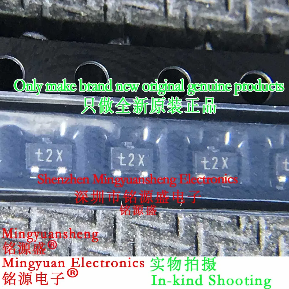 

Mingyuan Sheng Brand New Original Genuine Pmst4401, 115 Pmst4401, 135 Pmst4401 Silk Screen Printing Word Making Code T2X Package Sot323 Transistor Bipolar Transistor 1/5/10/25/50/75/100/Pcs