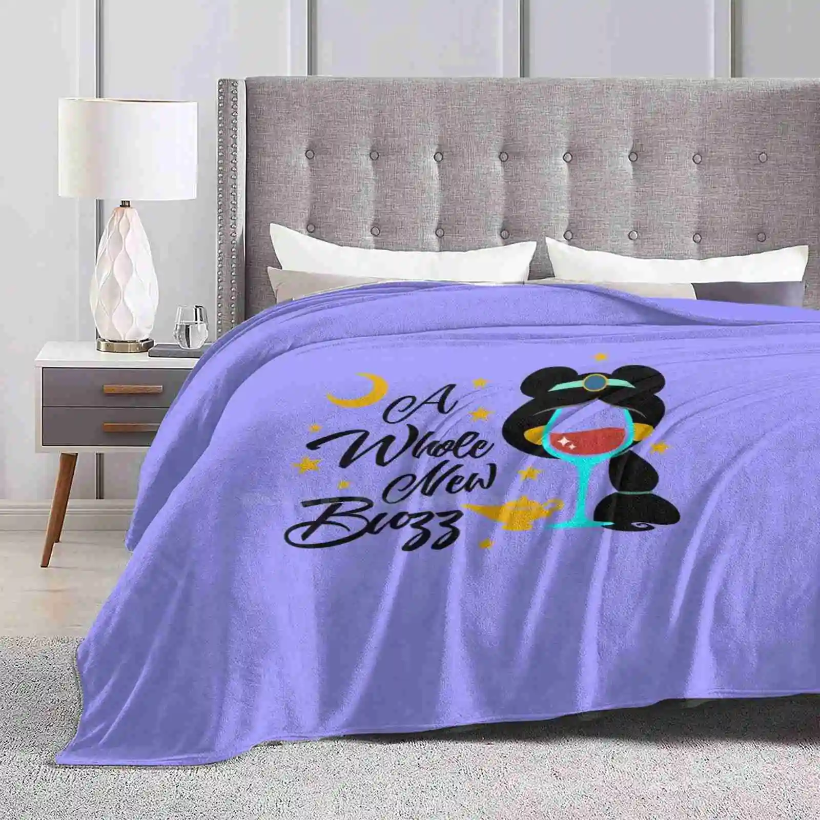 A Whole New Buzz Latest Super Soft Warm Light Thin Blanket Pocahontas Wine Cruise Family Womens Princess Bachelorette Quote