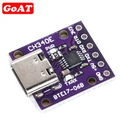 CH340E MSOP10 convertitore seriale da USB a TTL, modulo CH340G alternativo 5V/3.3V interfaccia TYPE-C per Arduino Pro Mini