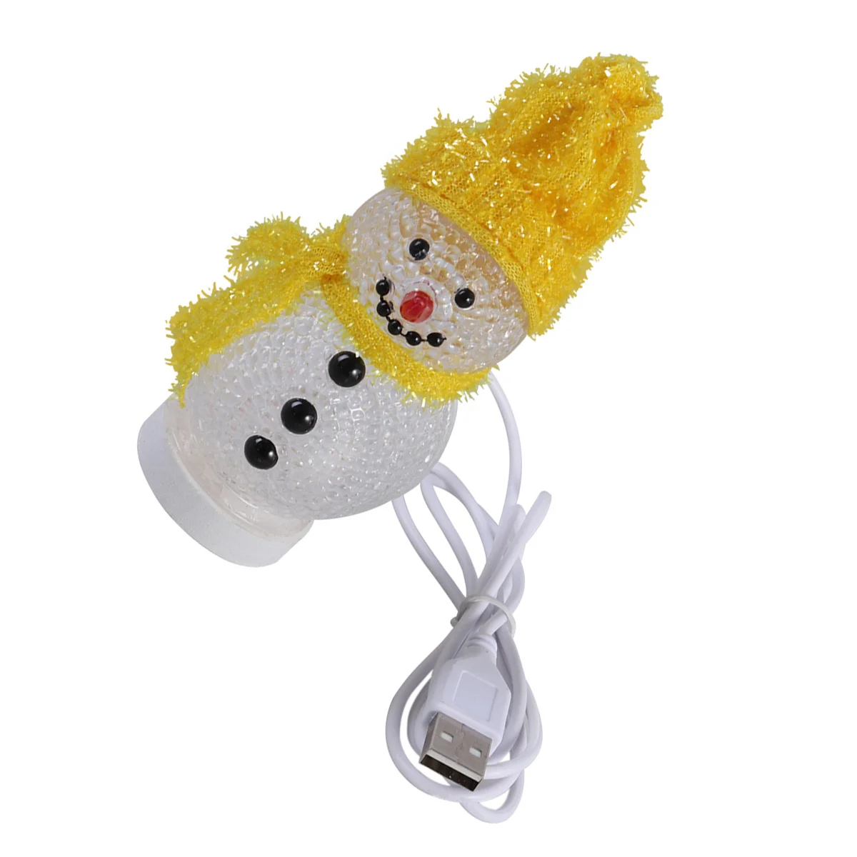 Christmas Glowing Snowman LED Night Light Rgb Flashing USB Powered Waterproof Design for Bedroom Home Decor Cafe Bar
