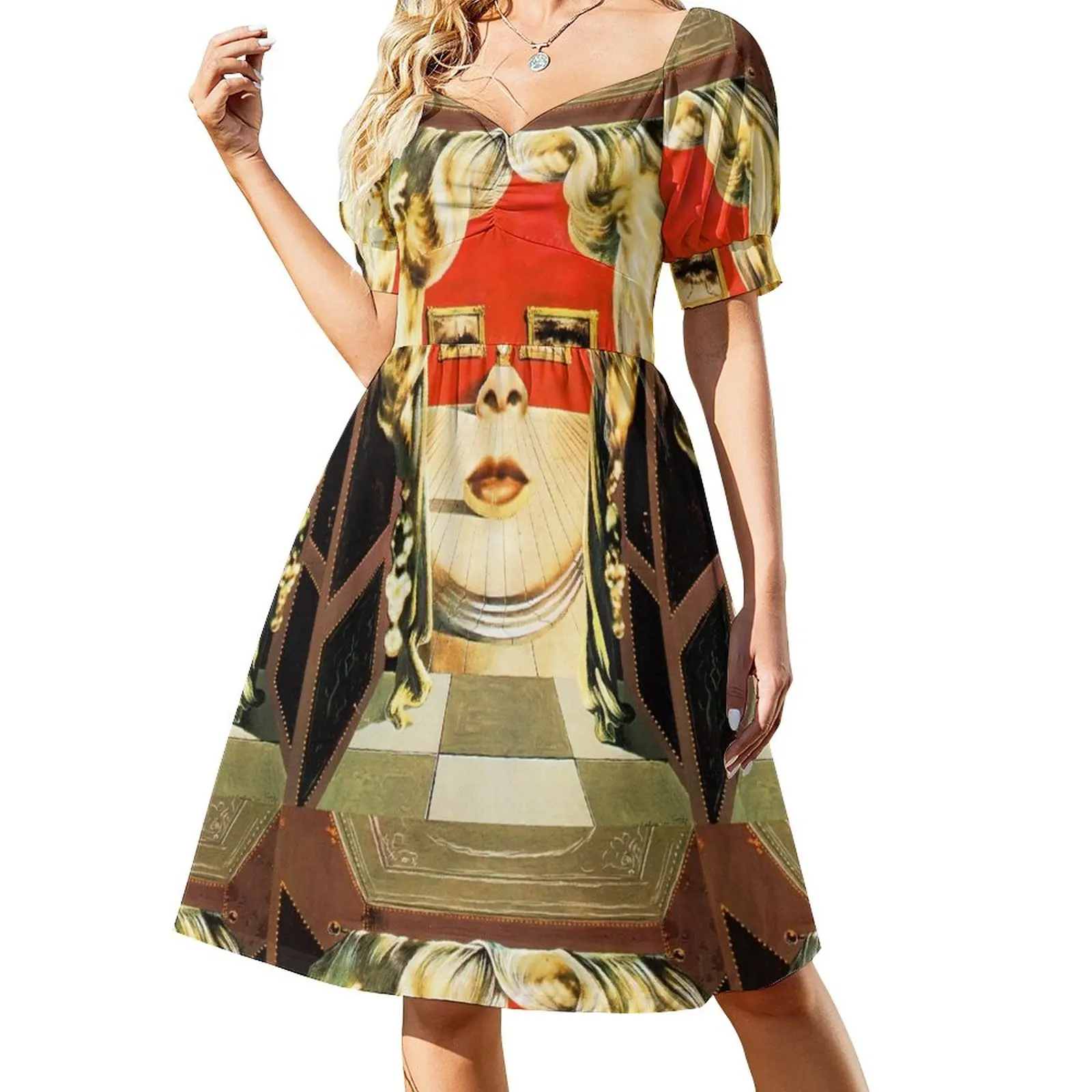 

Salvador Dali Mae West Surrealist Famous Paintings Sleeveless Dress summer dress woman 2024 trendy