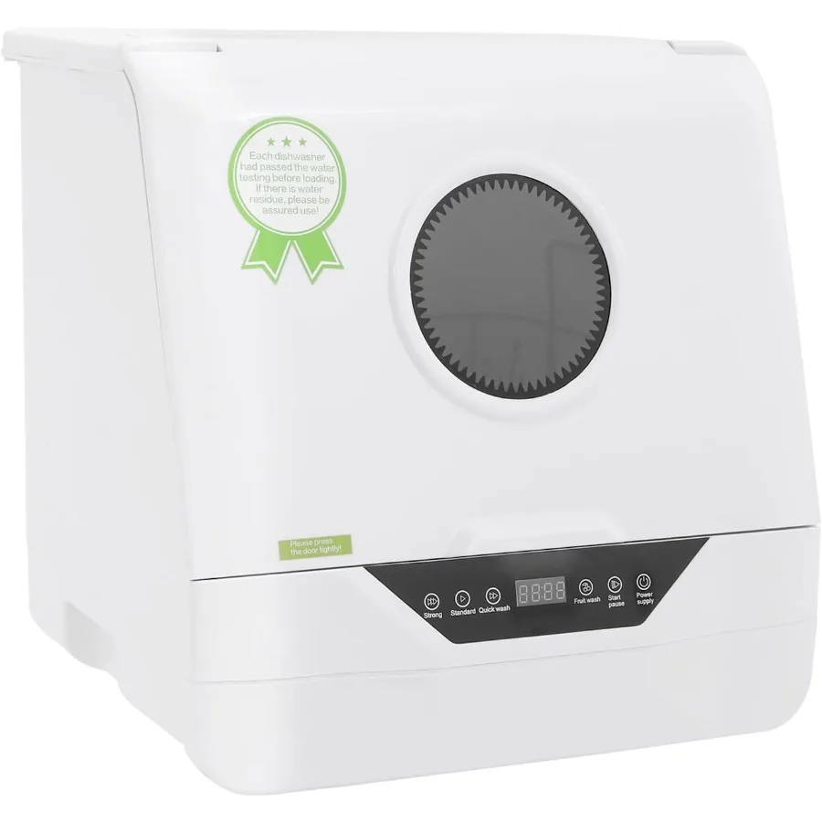 

Portable Countertop Dishwasher 4 Washing Programs Mini Dishwasher with 360 Spray LED Display 800W Compact Dishwasher for Apartm