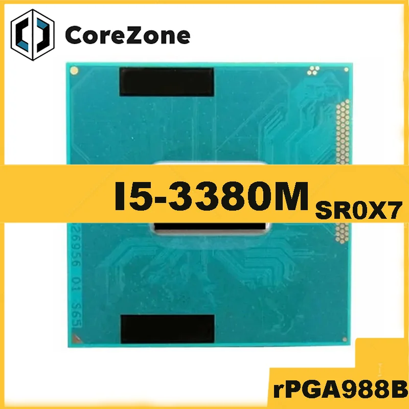 Used Core i5 3380M i5-3380M SR0X7 2.9 GHz Dual-Core Quad-Thread CPU 3M 35W Socket G2 / rPGA988B